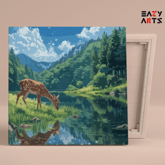Tranquil Forest Fawn Paint by Numbers Kit