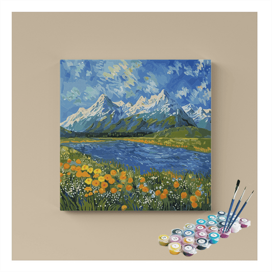 Alpine Blossom Paint by Numbers Kit