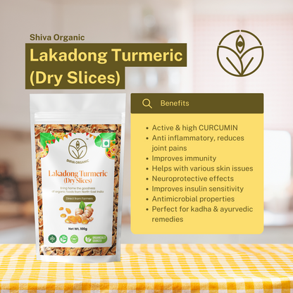 Lakadong Turmeric Slices Dry