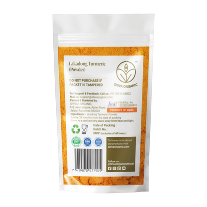 Lakadong Turmeric Powder - High Curcumin