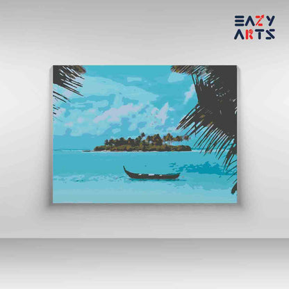 Lakshadweep Island paint by numbers kit