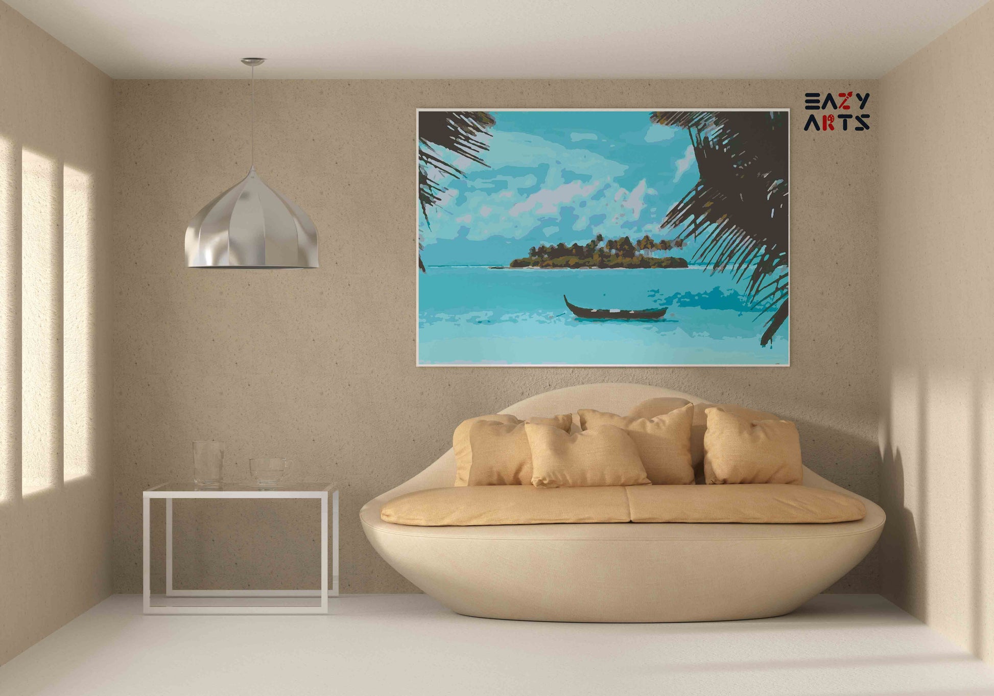 Lakshadweep Island paint by numbers kit