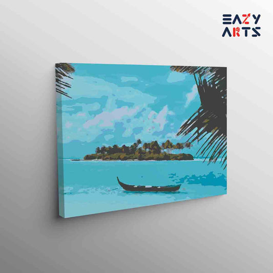 Lakshadweep Island paint by numbers kit