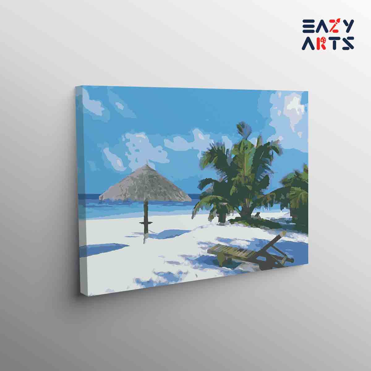 Lakshadweep relaxation beach paint by numbers kit