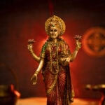 Svastika Goddess Lakshmi Standing Idol – 10 Inch