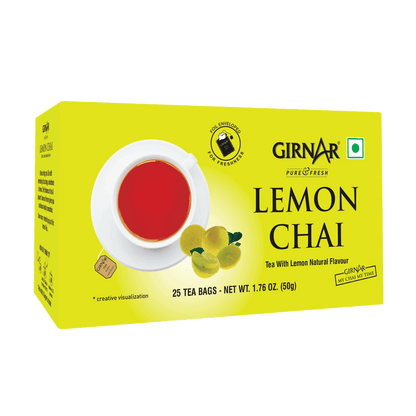 Girnar Black Tea Bags - Lemon