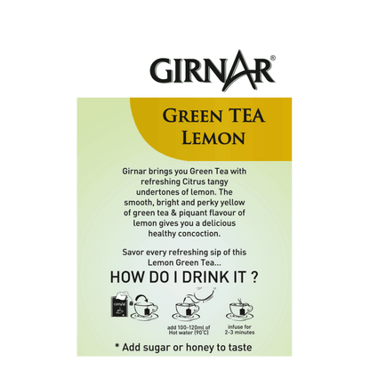 Girnar Green Tea Bags - Lemon