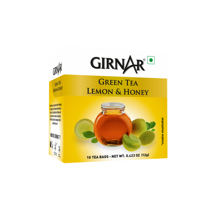 Girnar Green Tea Bags - Lemon & Honey