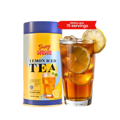 Zesty Lemon Iced Tea (Sugar-Free) | Refreshingly Tangy, Guilt-Free Hydration | 200g