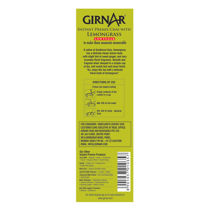 Girnar Instant Tea Premix With Lemongrass (Low Sugar)