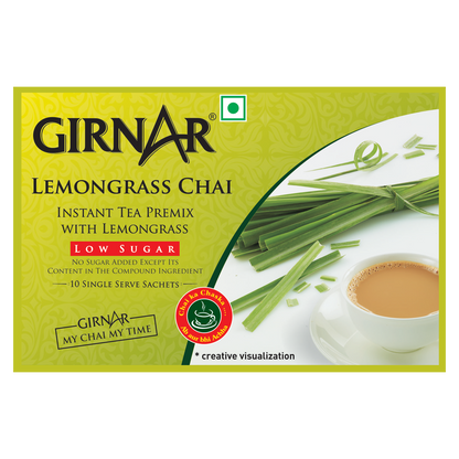 Girnar Instant Tea Premix With Lemongrass (Low Sugar)
