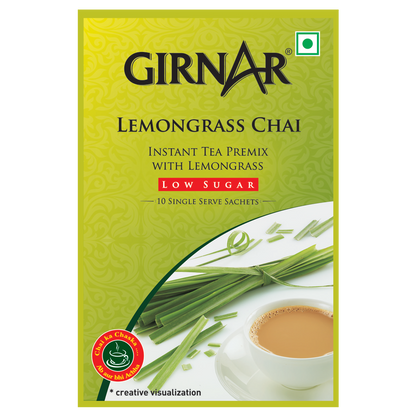 Girnar Instant Tea Premix With Lemongrass (Low Sugar)