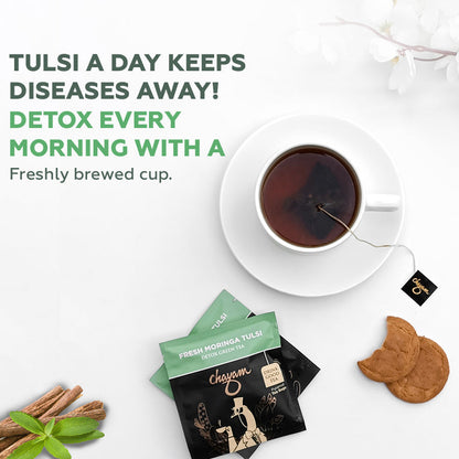 Moringa Tulsi Green Tea | Tea Bags