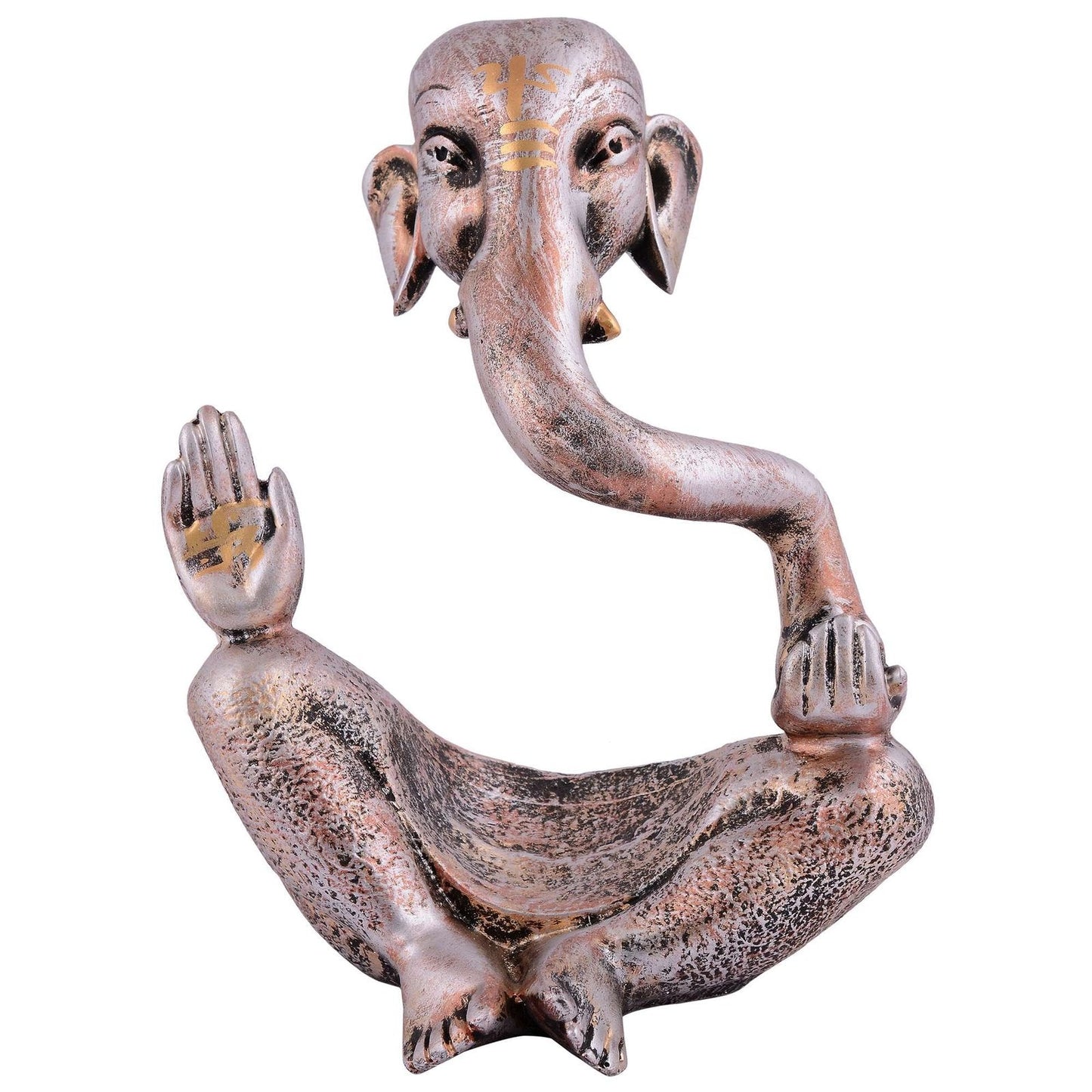 Ganesha Statue Idol Shriganesh Bhagwan Murti / Home, Office Decor / Car Dashboard / Side Table Brass Ganpati / Lord Vinayaka Statue / God of Luck & Success Sculpture / Gift Items