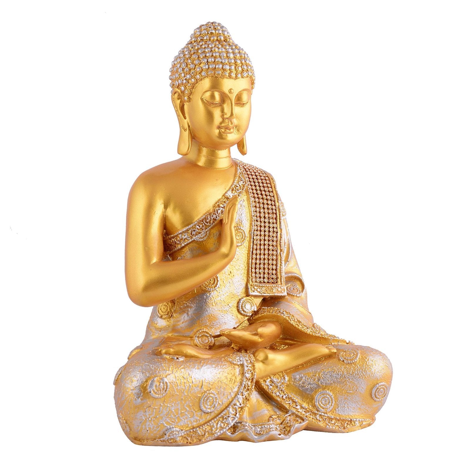 Buddha Idol Statue Showpiece Gift Gifting Item Polystone Home Decor Decoration