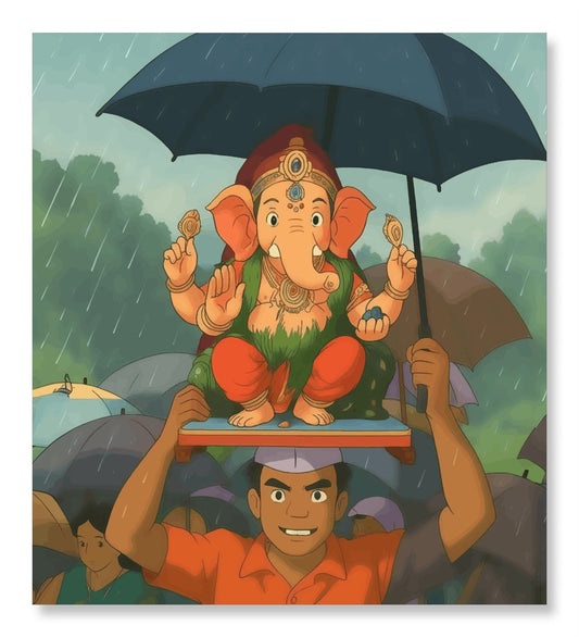 Ganesh Aagman - Ghibli Addition