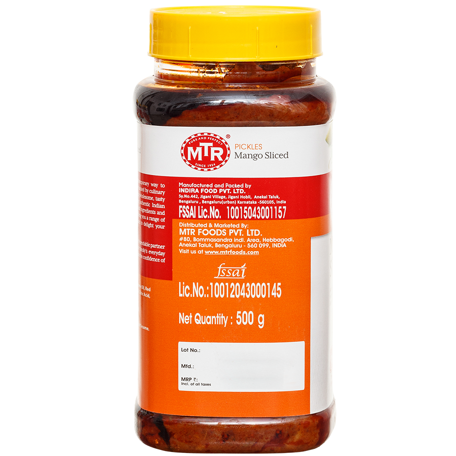 MTR Mango Sliced Pickle 500 g