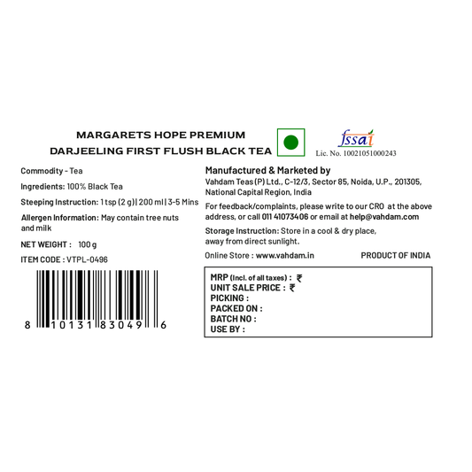 2024 Margaret's Hope Premium Darjeeling First Flush Black Tea DJ 99