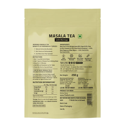 Auric Masala Tea Kadak Masala Chai Powder with Moringa