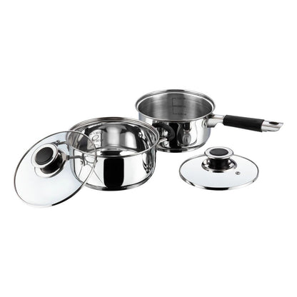 Vinod Stainless Steel Induction Friendly Master Chef Cookware Set Piece