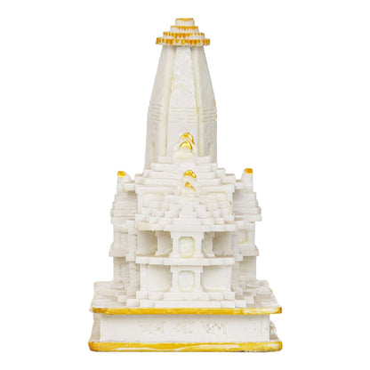 Ram Mandir | Jai Shree Ram JanamBhoomi Mandir, Religious, Mandir Murti, Ayodhya Model, for Home, Pooja Room, Puja, Temple | Marble Handcrafted- White