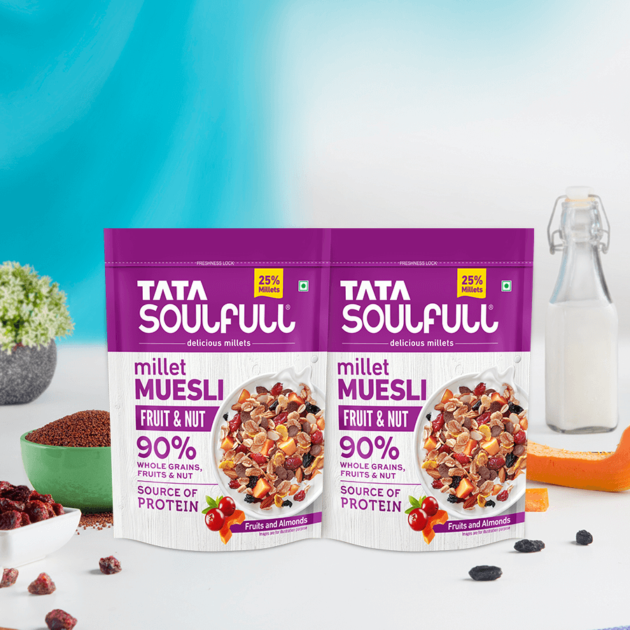 Soulfull Millet Muesli Fruit & Nut - 500 gms (Pack of 2)