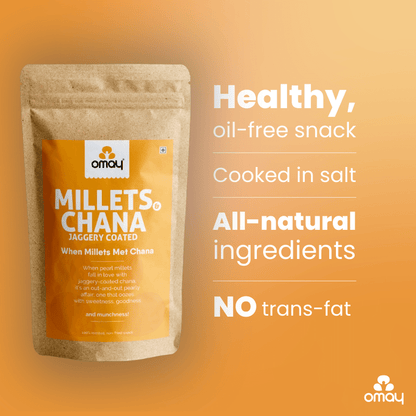 Millets & Chana (Jaggery Coated) - 200 gms Pouch (2 units)