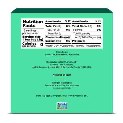 Mint Melody Green Tea, 15 Count