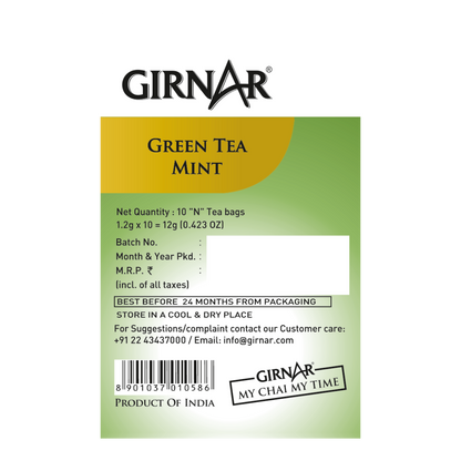 Girnar Green Tea Bags - Mint