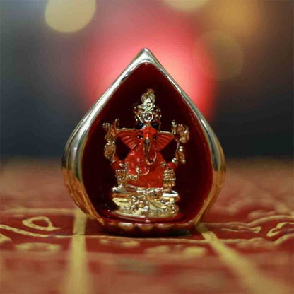 Svastika Modak Ganesha Murti for Car Dashboard