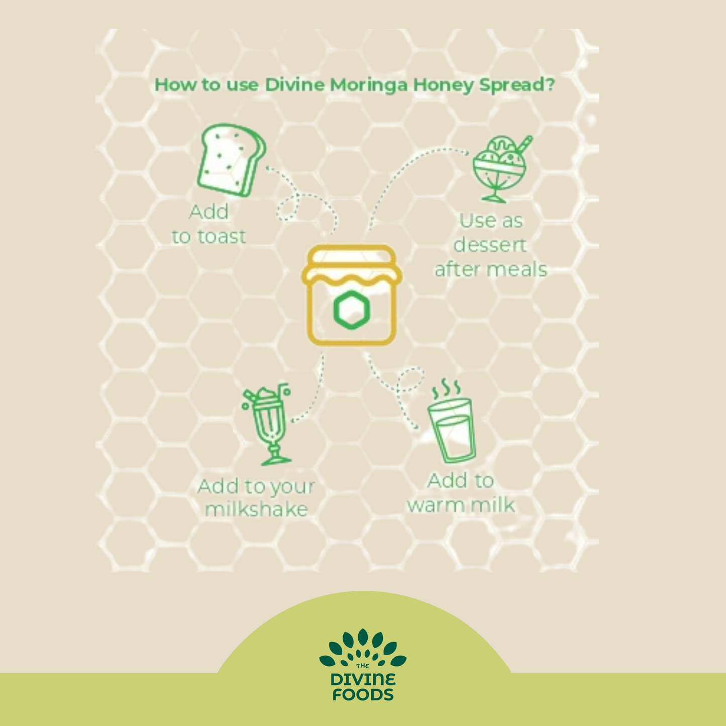 Organic Moringa Honey Spread For Detoxify the Gut