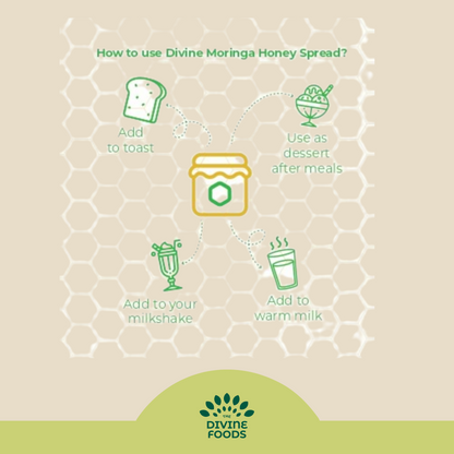 Organic Moringa Honey Spread For Detoxify the Gut