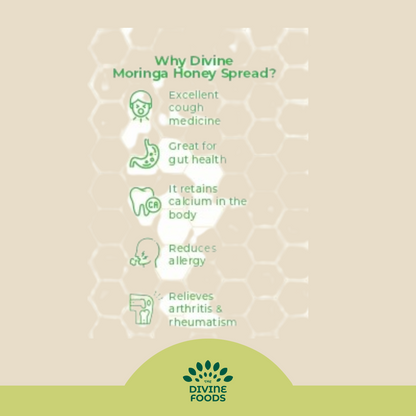Organic Moringa Honey Spread For Detoxify the Gut