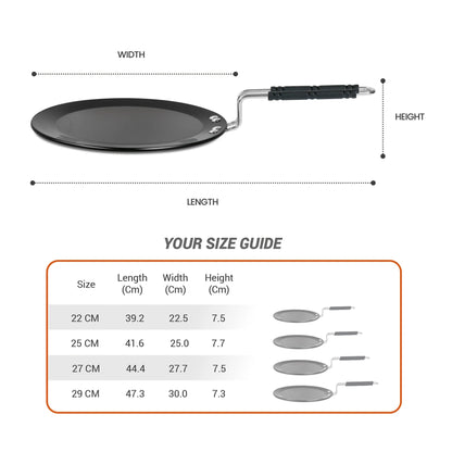 Milton ProCook Hard Anodised Induction Tawa - 25cm