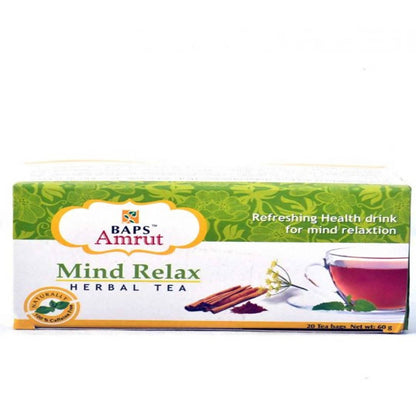 Baps Amrut Mind Relax Herbal Tea Bags - 60 gms