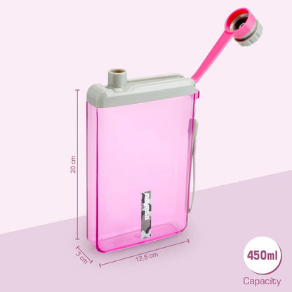 Nayasa Zelda Flat Plastic Water Bottle 450ml
