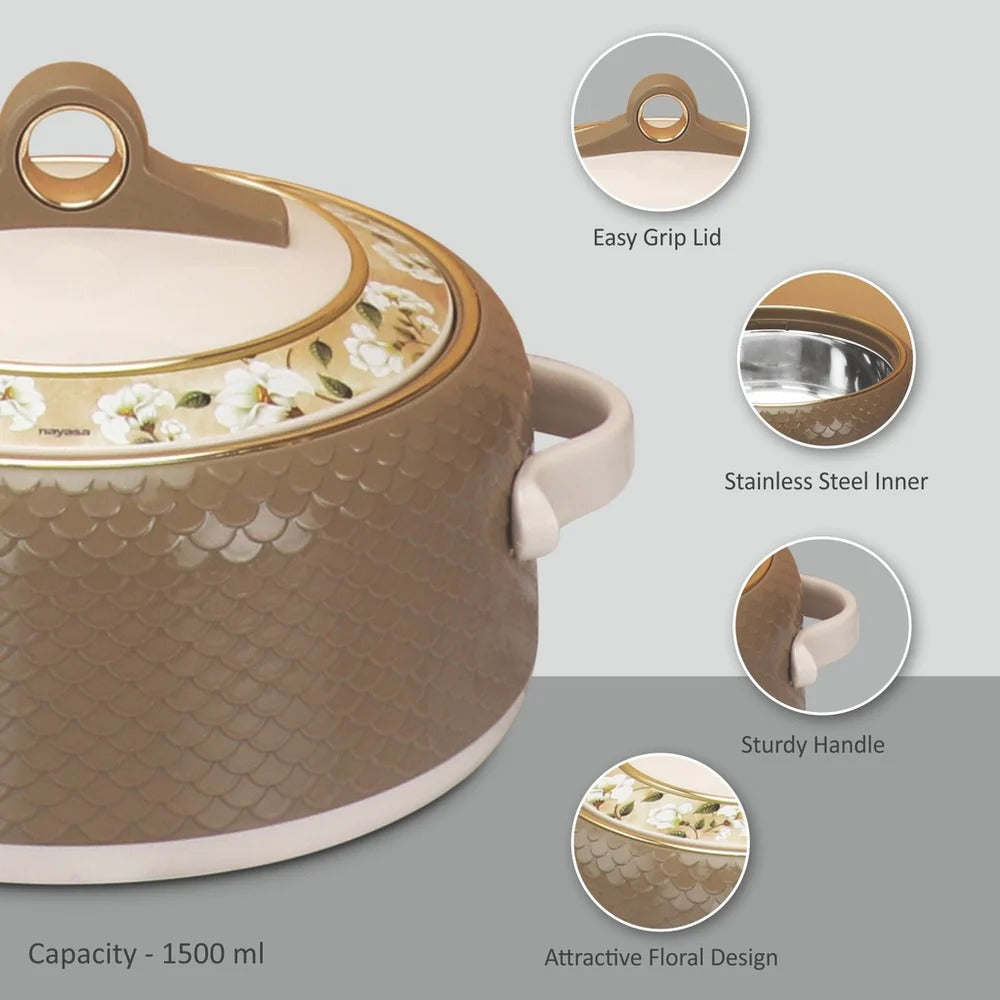 Nayasa Coral Insulated Casserole 1000ml