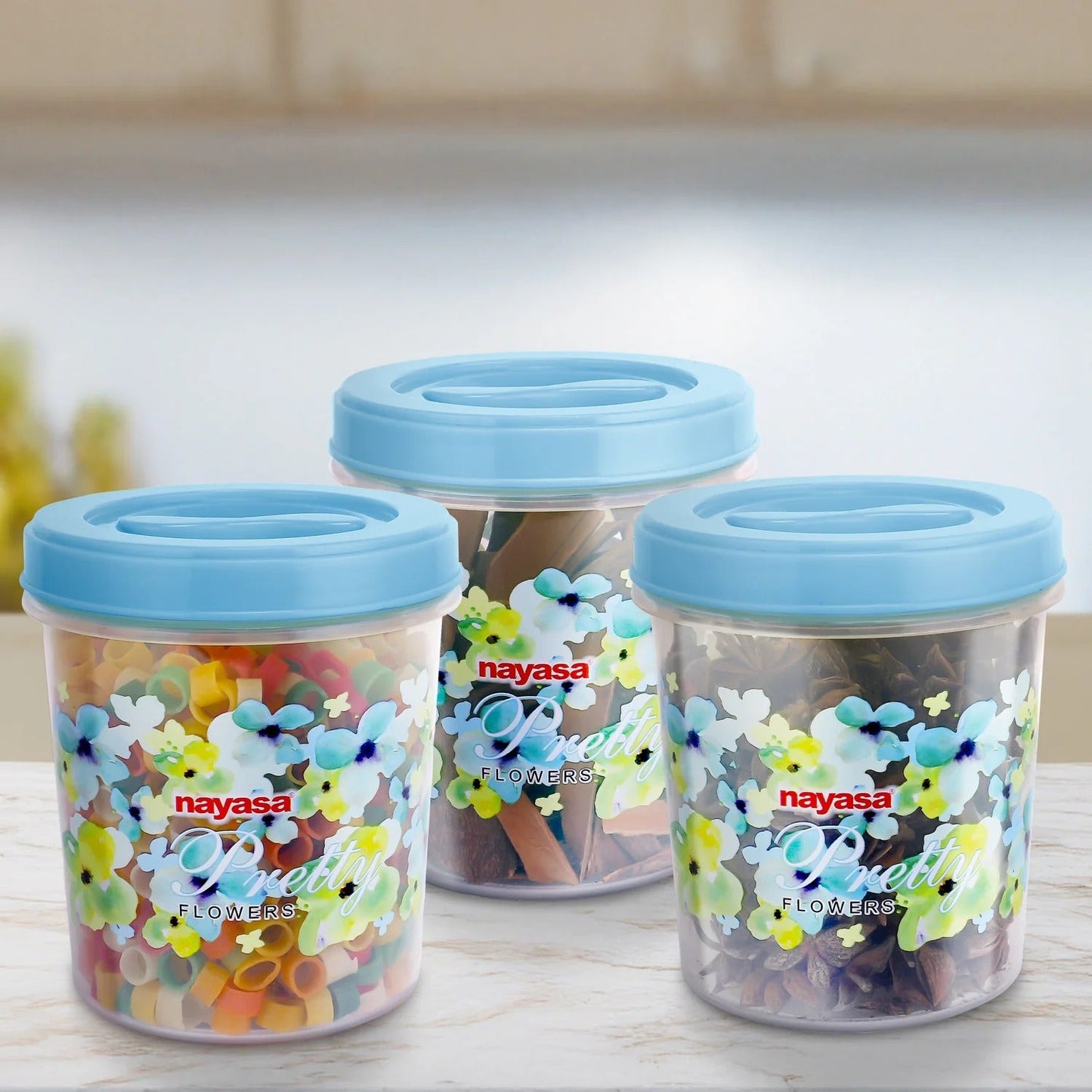 Nayasa Store In Food Storage Container - Set of 3 (600ml)