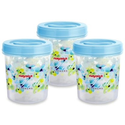Nayasa Store In Food Storage Container - Set of 3 (600ml)
