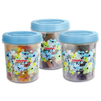 Nayasa Store In Food Storage Container - Set of 3 (600ml)