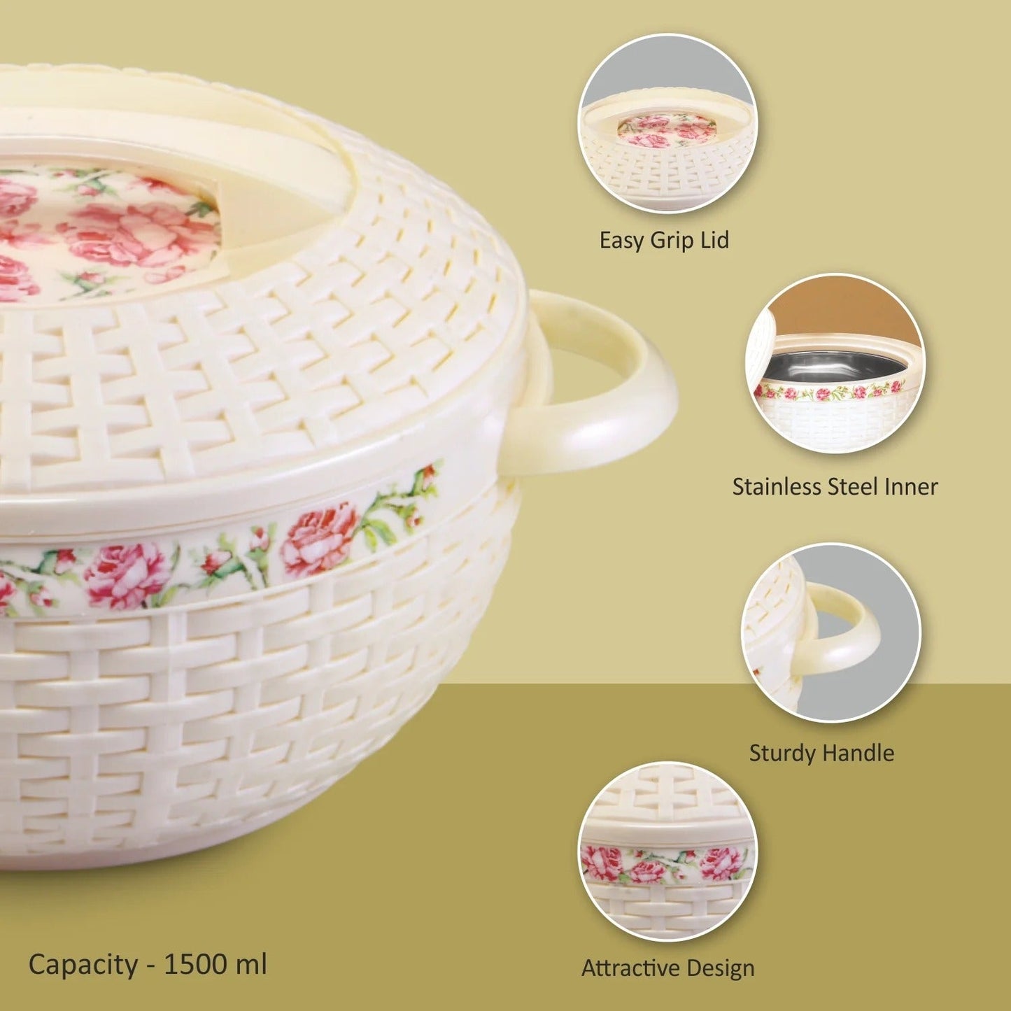 Nayasa Ambrosia Insulated Casserole 1500ml