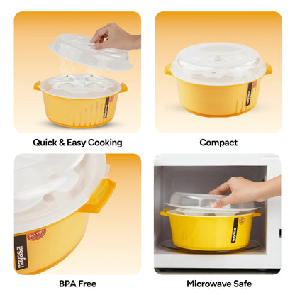 Nayasa 4-in-1 Idli Maker Microwave Safe BPA-Free