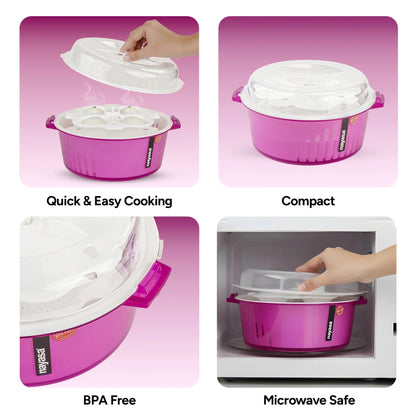 Nayasa 4-in-1 Idli Maker Microwave Safe BPA-Free