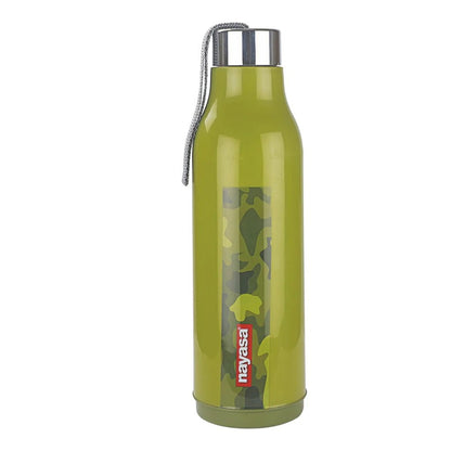 Nayasa Whip Army Print Water Bottle Plastic Inner