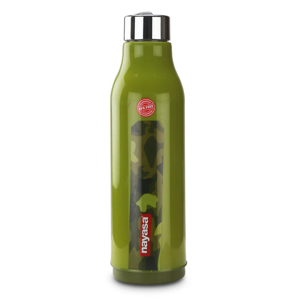 Nayasa Whip Army Print Water Bottle Plastic Inner