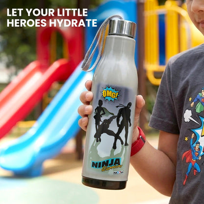 Nayasa Whip 600ml Cartoon Print Water Bottle with Steel Inner