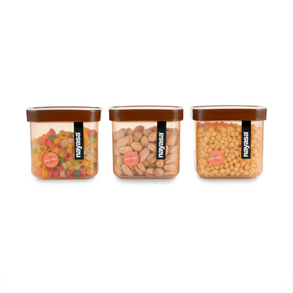 Nayasa Fusion Airtight Stackable Food Storage Container - Set of 3