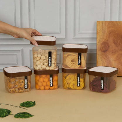 Nayasa Fusion Airtight Stackable Food Storage Container Set of 12 (750ml)