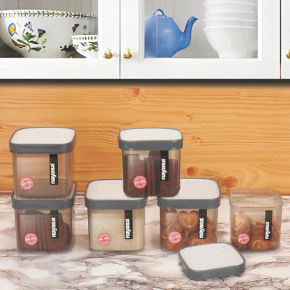 Nayasa Fusion Airtight Stackable Food Storage Container Set of 6 (1000ml)