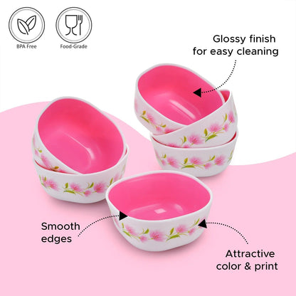 Nayasa Microfresh Square Bowl Deluxe 200ml Set of 6